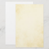 Prachtige Golden Parchment Briefpapier (Voorkant / Achterkant)