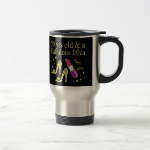 PRACHTIGE GOUDEN 50E VERJAARDAG DIVA DESIGN REISBEKER