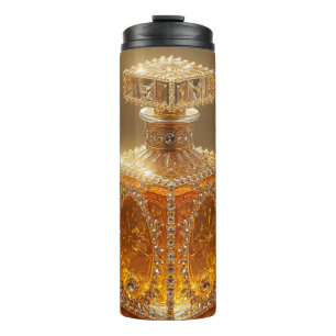 Prachtige gouden glinsterende Thermal Tumbler Thermosbeker