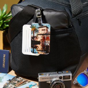 Prachtige Granada Spanje Alhambra Reizen Bagagelabel