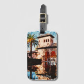 Prachtige Granada Spanje Alhambra Reizen Bagagelabel (Voorkant (verticaal))