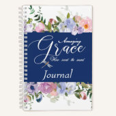 Prachtige gratie bloemige journal notitieboek (Voorkant)
