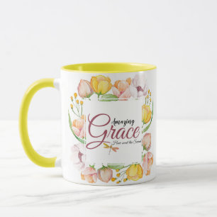 Prachtige gratie waterverf bloemstuk   mok