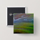 Prachtige groene boomschors Button Pin (Voorkant /achterkant)