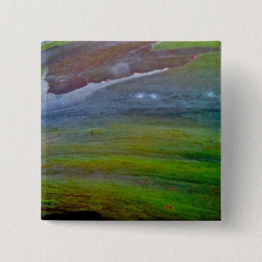 Prachtige groene boomschors Button Pin (Voorkant)