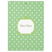 Prachtige groene en witte poolpunten klembord (Achterkant)