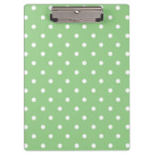 Prachtige groene en witte poolpunten klembord (Voorkant)