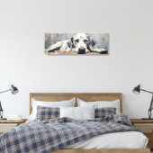 Prachtige Grote Deen Hond Canvas Afdruk (Insitu (Slaapkamer))