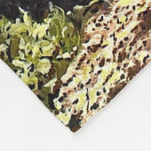 Prachtige grove van Aspen-bomen in Crested Butte Fleece Deken (Hoek)