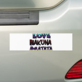Prachtige Hakuna Matata Art Print Bumpersticker (Op auto)