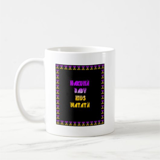 Prachtige Hakuna Matata Art Print Koffiemok (Links)
