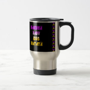 Prachtige Hakuna Matata Art Print Reisbeker