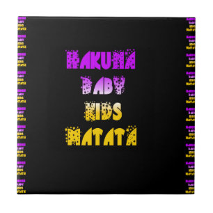 Prachtige Hakuna Matata Art Print Tegeltje