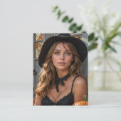 Prachtige Halloween heks Briefkaart (Staand voorkant)