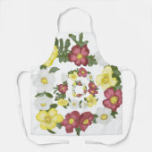 Prachtige hand schilderde Wilde Roos Schort (Voorkant)