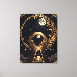 Prachtige handen schilderen canvas afdruk