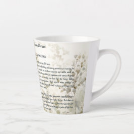 Prachtige handgeschilderde grote Indiase bustardvo Latte Mok