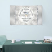 Prachtige Happy 60th Wedding Jubileum Banner (Beurs)
