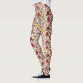 Prachtige Herfst bloemen Leggings (Links)