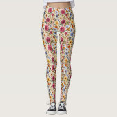 Prachtige Herfst bloemen Leggings (Voorkant)