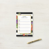 Prachtige Herfst Bouquet - Aangepaste naam om lijs Post-it® Notes (Op bureau)