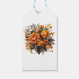 Prachtige Herfst Floral Cadeaulabel