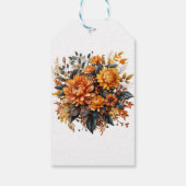 Prachtige Herfst Floral Cadeaulabel (Achterkant)