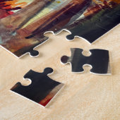 Prachtige herfst, Herfst Waterverf kunst Legpuzzel (Zijkant)