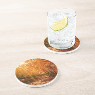 Prachtige herfst zandsteen onderzetter