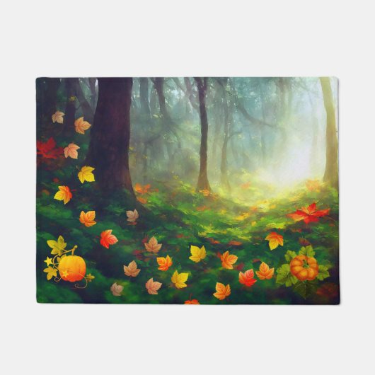 Prachtige herfstbladeren deurmat (Voorkant)