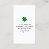 Prachtige herfstkleur Memorial Kaart Visitekaartje (Achterkant)