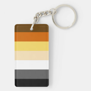 Prachtige homoregenboogkleuren en beren regenboogk sleutelhanger