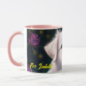 Prachtige hond en Roos Collectie Mok (Links)