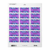 Prachtige hortensia bloesems, personaliseerbaar etiket (Full Sheet)