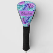 Prachtige hortensia bloesems, personaliseerbaar golfheadcover (Voorkant)