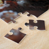 Prachtige ijzige herfst herfst laat bos lopen legpuzzel (Zijkant)