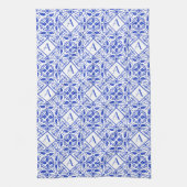 Prachtige Initiaal Kitchen met Delft-Blue Monogram Theedoek (Verticaal)