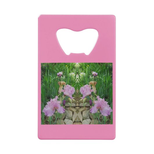 Prachtige Iris Fantasy Pathway Kredietkaart Flessenopener (Voorkant)