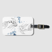 Prachtige Japanse Koi-viszwemmen Bagagelabel (Voorkant (horizontaal))