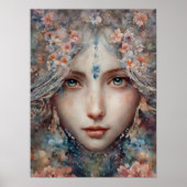 Prachtige Jasmine Bloemenmeisje Poster (Voorkant)