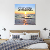 PRACHTIGE JOHANNES 3:16 ZONSOPGANG CANVAS PRINT (Insitu (Slaapkamer))