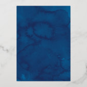 Prachtige Joodse Stary Sky Wedding REAL Folie Uitnodiging (Achterkant)