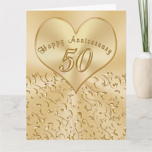 Prachtige Kaarten van het 50ste Jubileum van het W