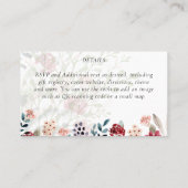 Prachtige KARDINAAL Vogels Trouwen Visitekaartje (Achterkant)