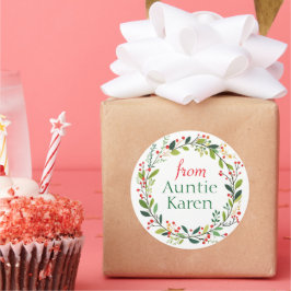 Prachtige Kerst stickers gepersonaliseerd