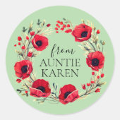 Prachtige Kerst stickers gepersonaliseerd (Voorkant)