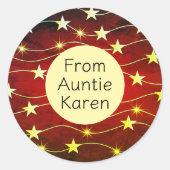 Prachtige Kerst stickers gepersonaliseerd (Voorkant)