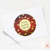 Prachtige Kerst stickers gepersonaliseerd (Envelop)