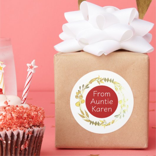 Prachtige Kerst stickers gepersonaliseerd (Feest)