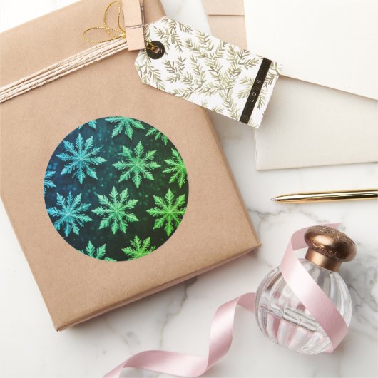 Prachtige Kerst stickers sneeuwvlokken (Geschenken)